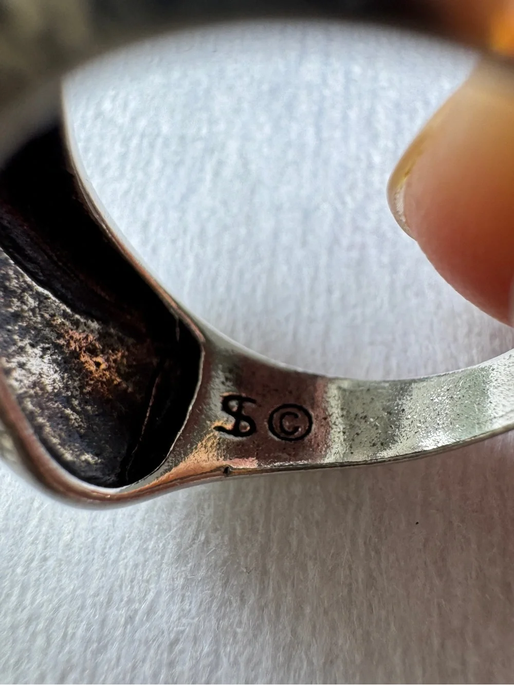 Sterling Silver 925 Horse and Mare Band Ring Size 5.5 Signed Solid 8 Grams